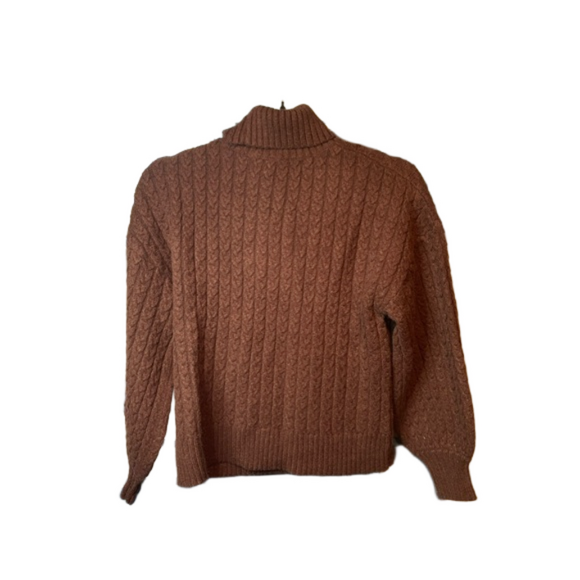 Evolution Small Petite Brown Sweater (NWOT) - Picture 4 of 4